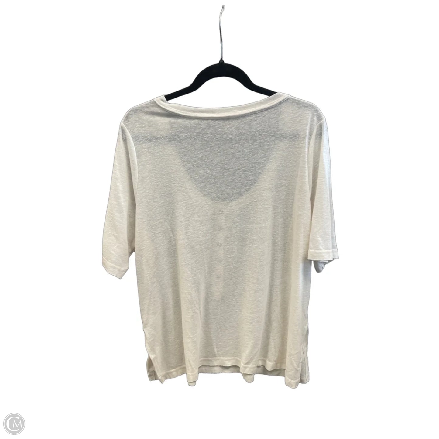 Top Short Sleeve By Clothes Mentor In Beige, Size: L