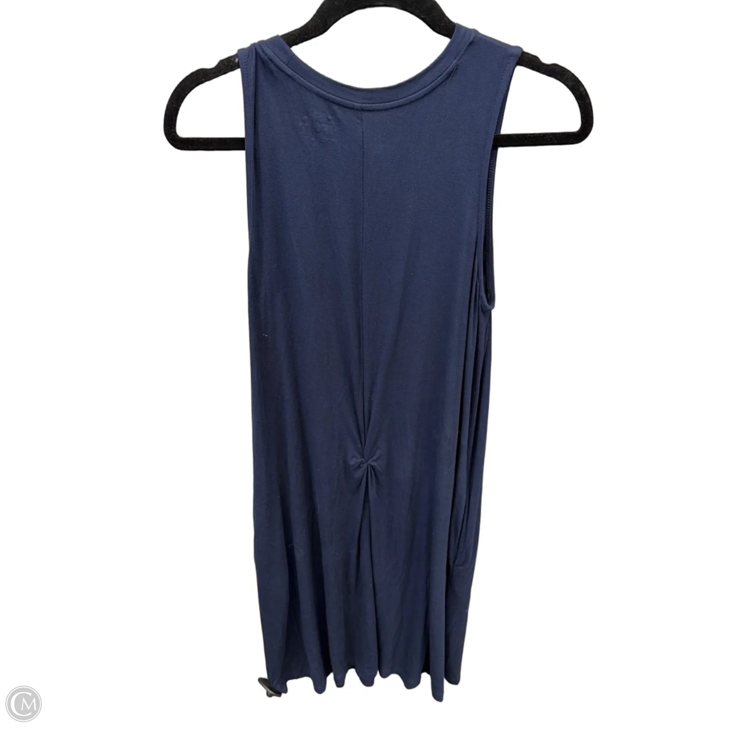 Dress Casual Midi By Time And Tru In Navy, Size: M