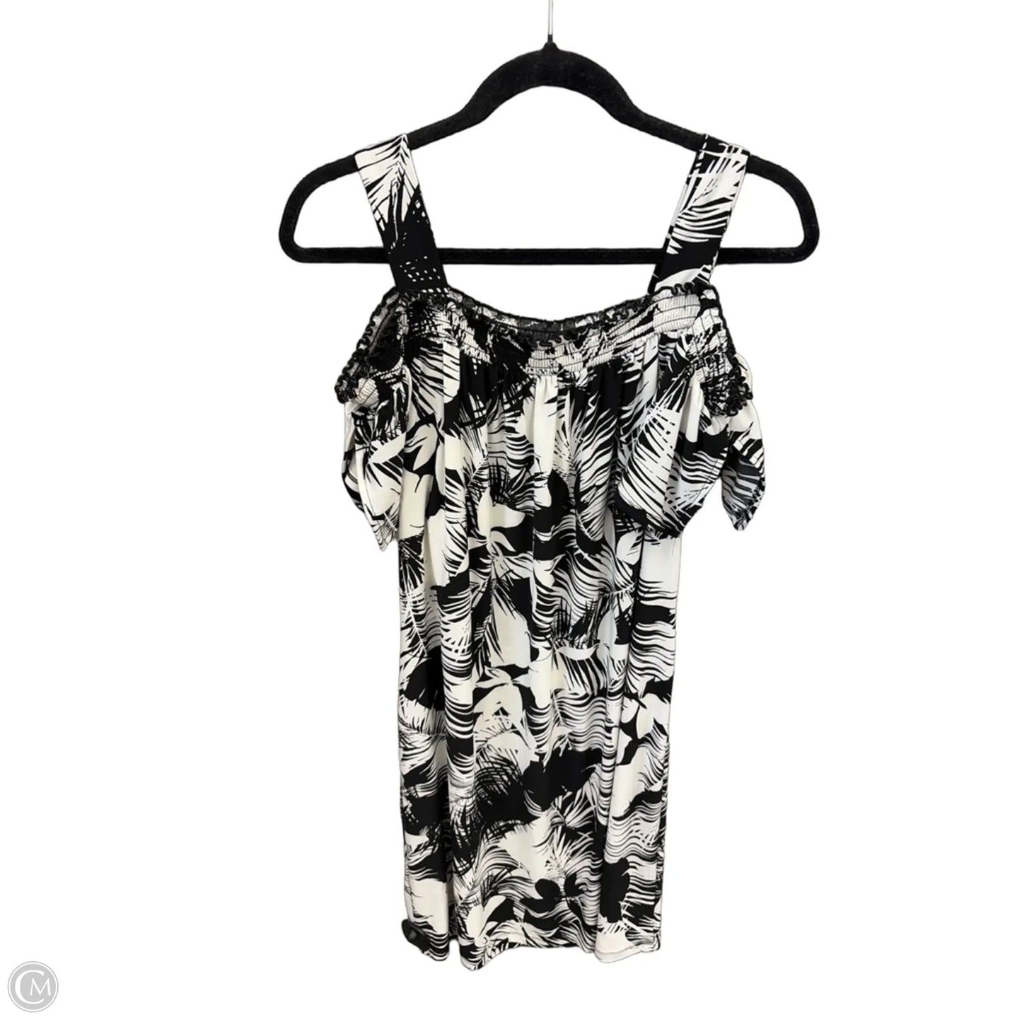 Dress Casual Midi By Roz And Ali In Black & White, Size: L