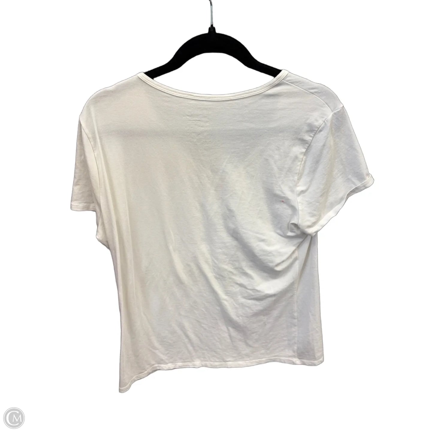 Top Short Sleeve By Time And Tru In White, Size: L