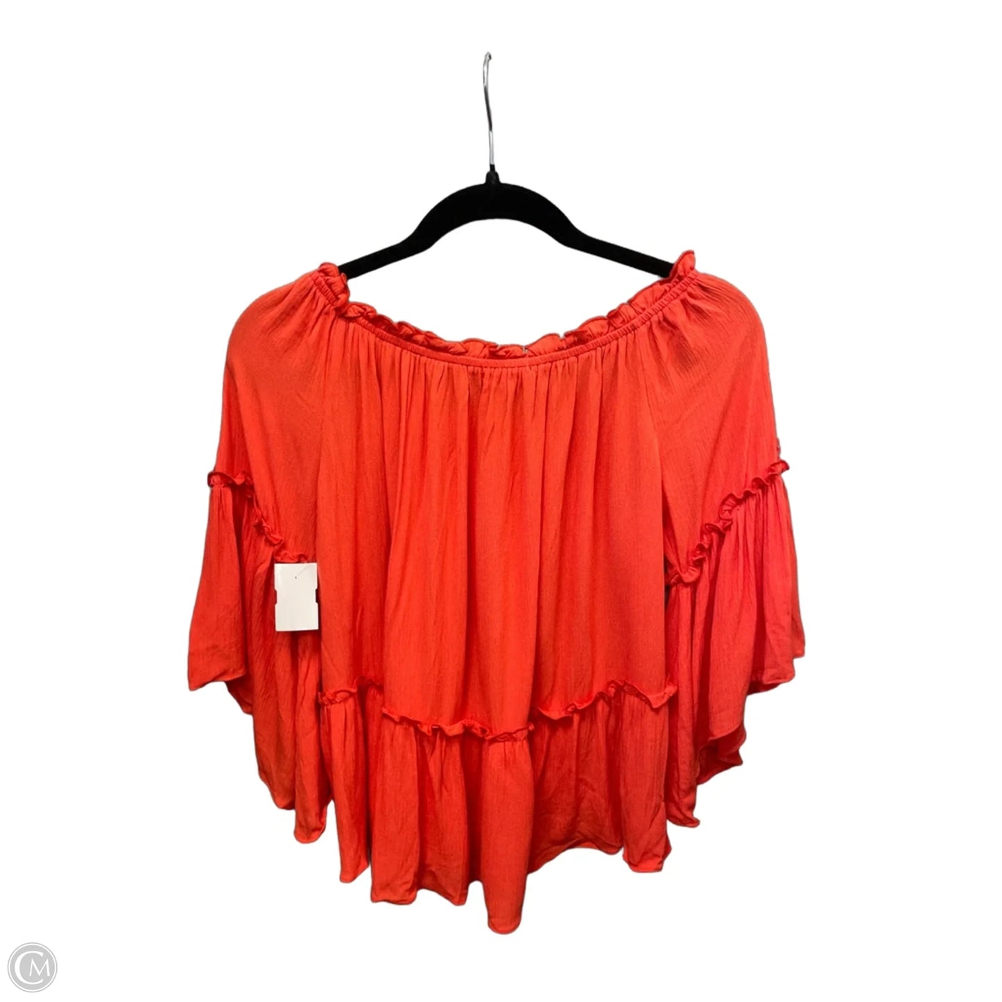 Top Long Sleeve By Soprano In Orange, Size: S