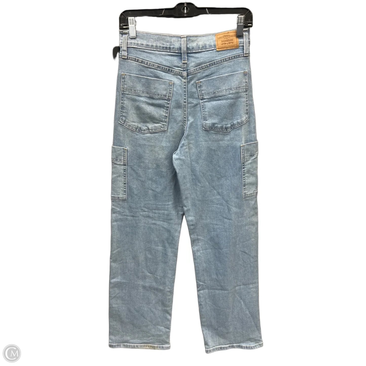 Jeans Straight By Levis In Blue Denim, Size: 4