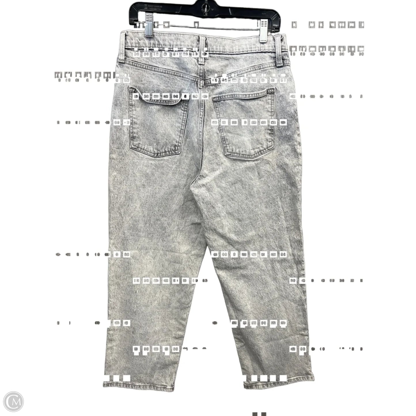 Jeans Straight By Universal Thread In Grey Denim, Size: 12