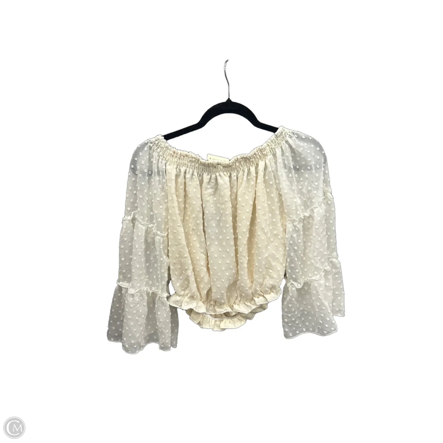 Top Long Sleeve By Clothes Mentor In Beige, Size: L