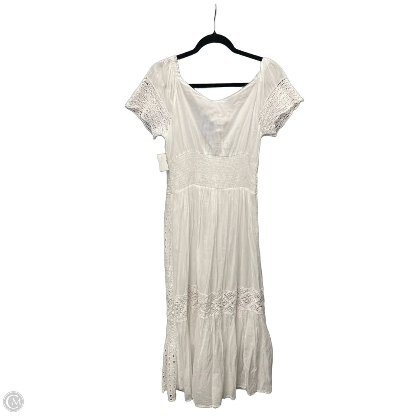 Dress Casual Maxi By Clothes Mentor In White, Size: L