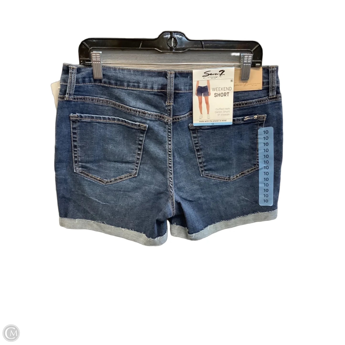 Shorts By Seven 7 In Blue Denim, Size: 10