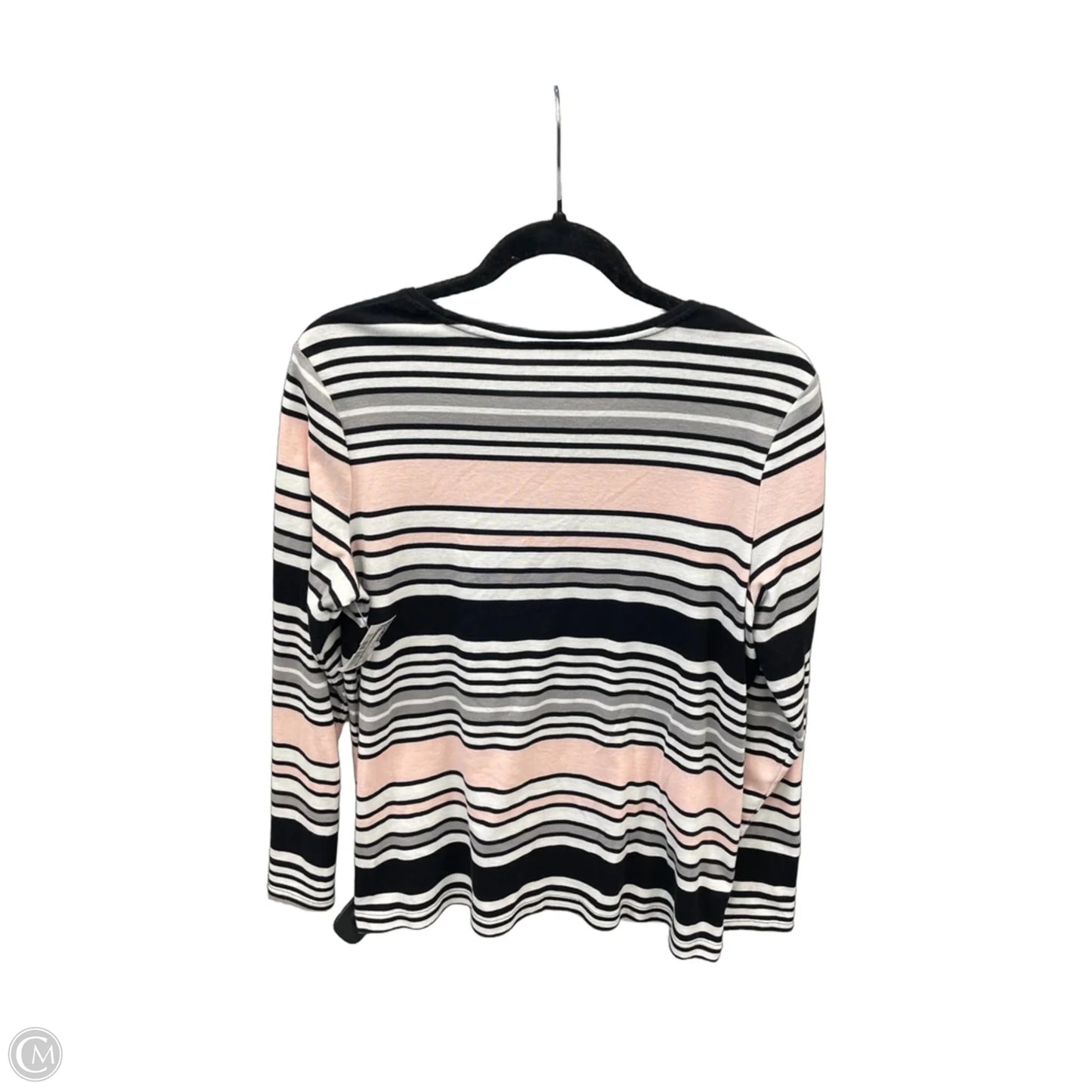 Top Long Sleeve By Croft And Barrow In Striped Pattern, Size: Xl
