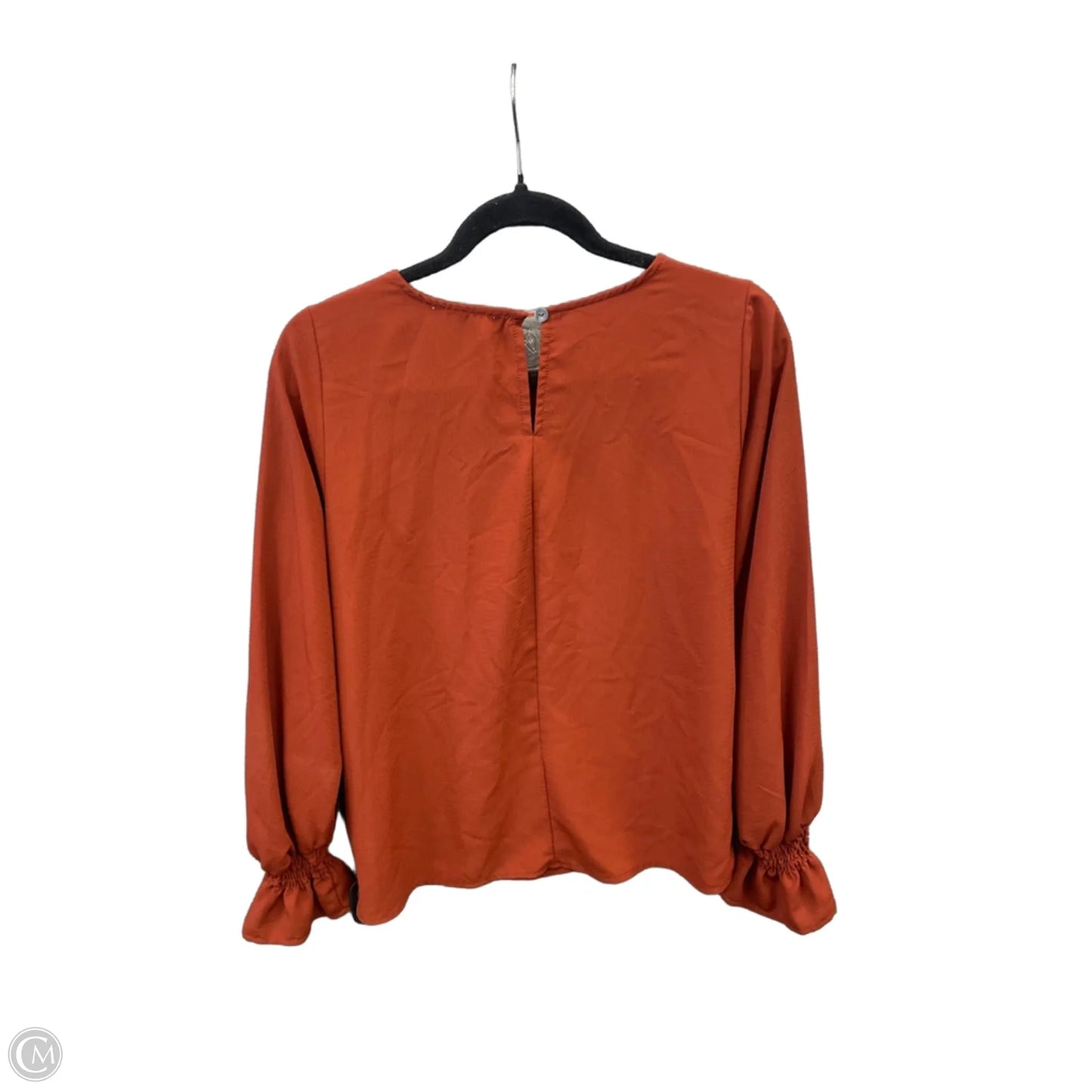 Top Long Sleeve By She + Sky In Orange, Size: M