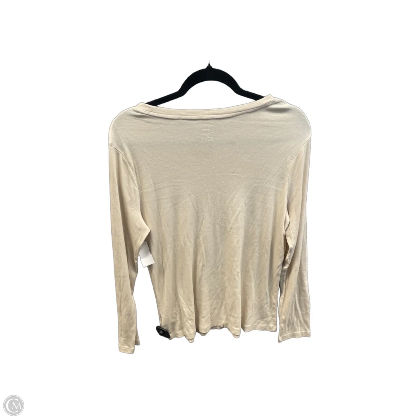 Top Long Sleeve By A New Day In Beige, Size: Xl