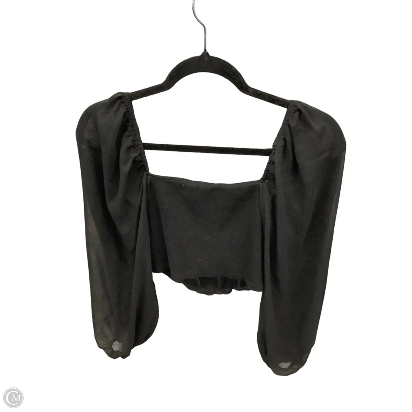 Top Long Sleeve By Promesa In Black, Size: S