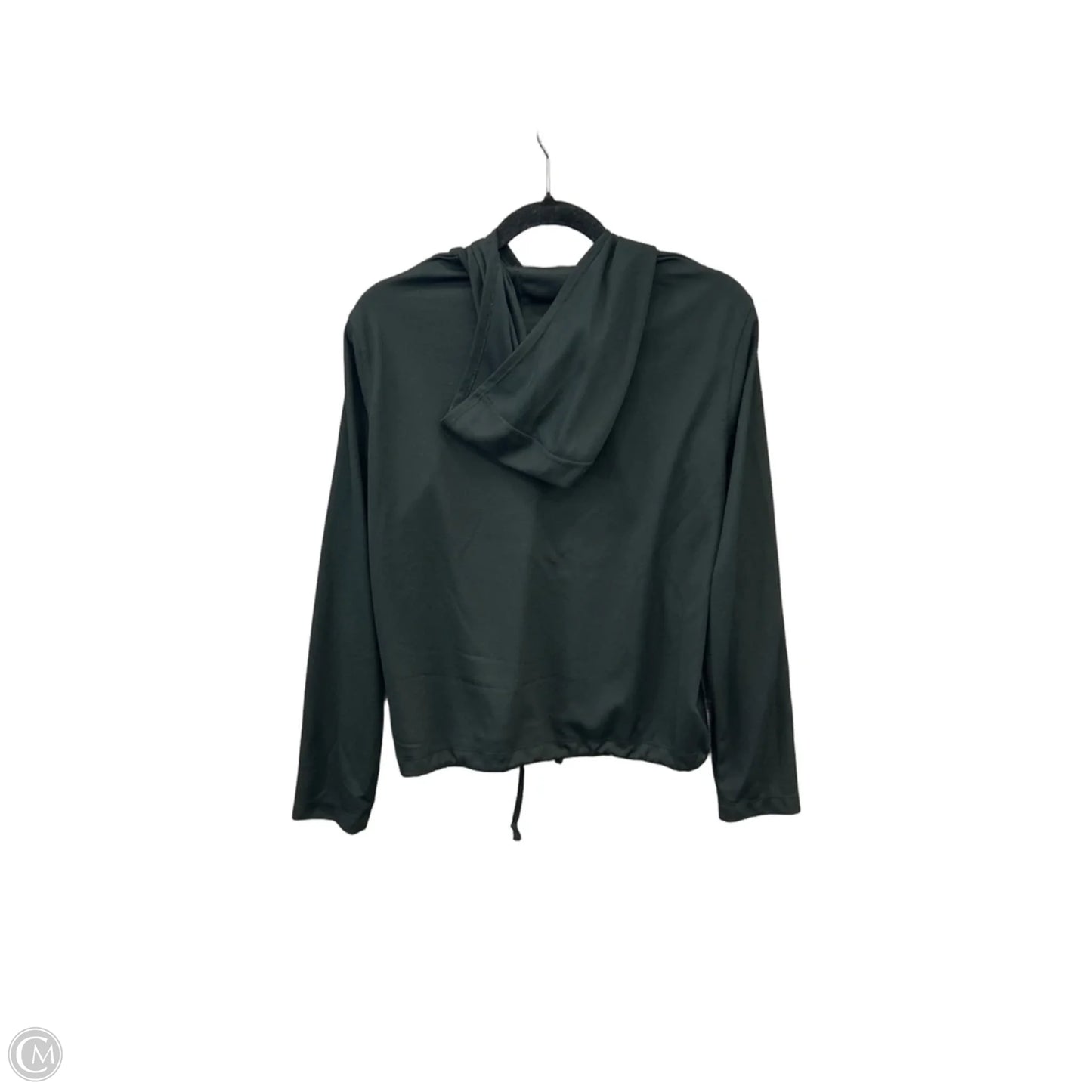 Athletic Top Long Sleeve Hoodie By Nike In Black, Size: M