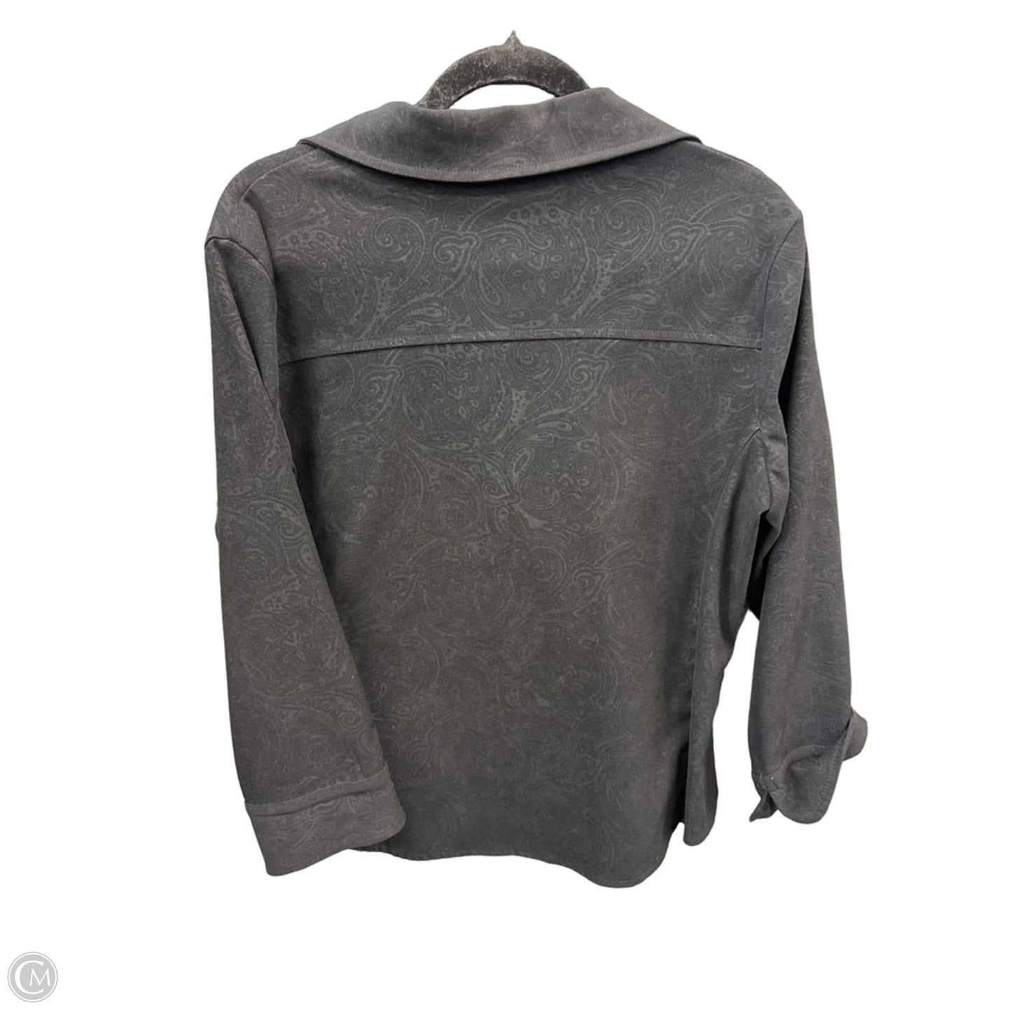Top Long Sleeve By Notations In Black, Size: M