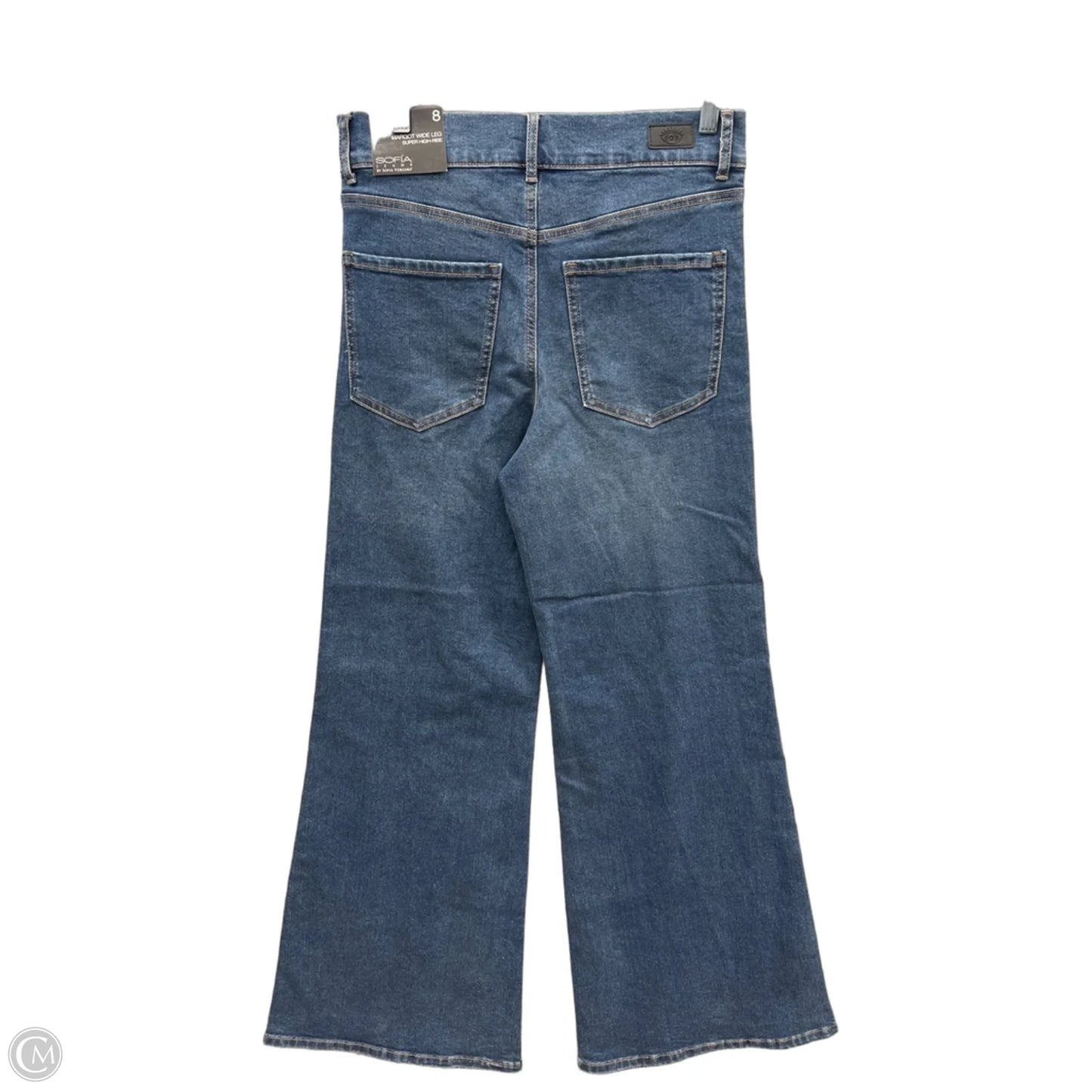 Jeans Wide Leg By Sofia By Sofia Vergara In Blue Denim, Size: 8