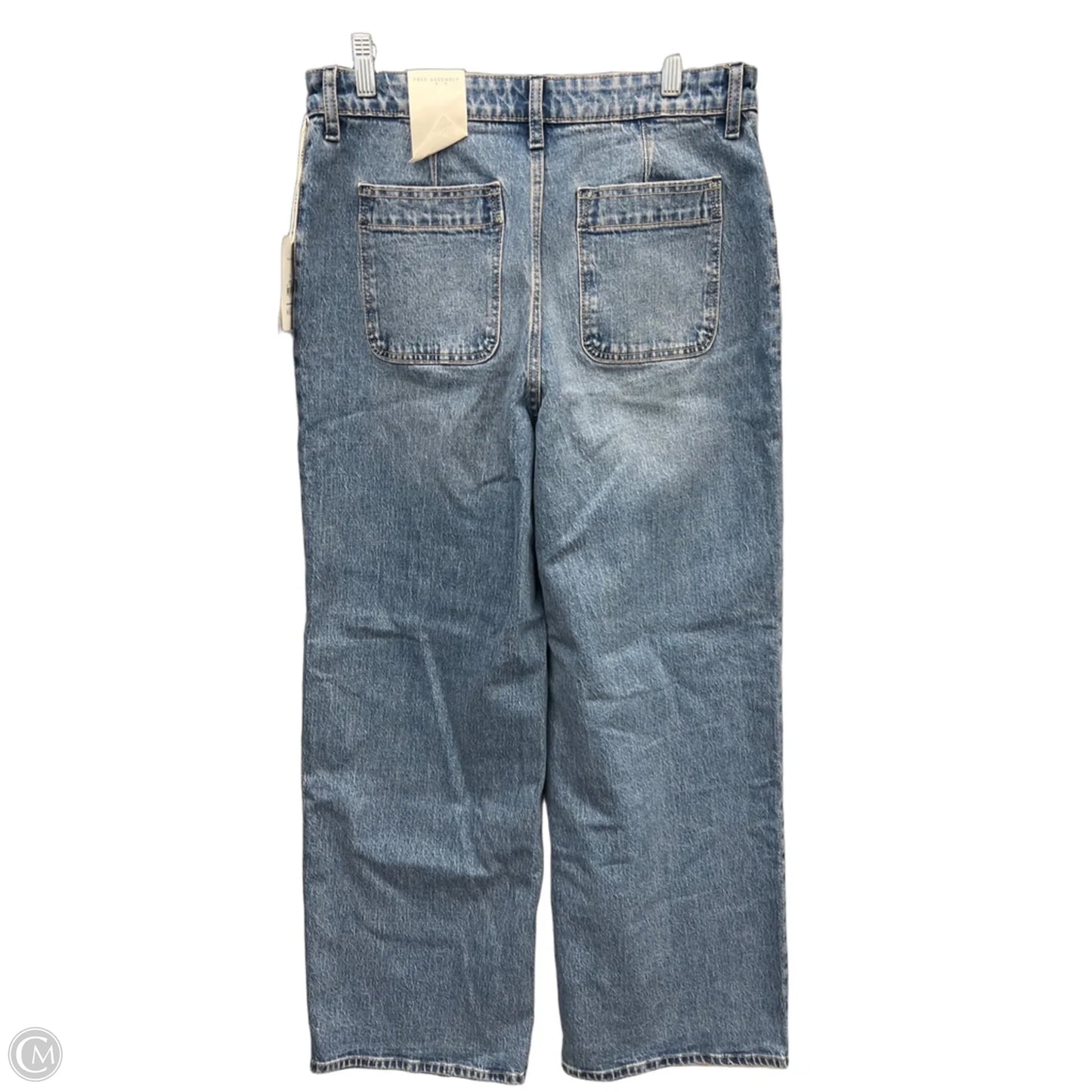 Jeans Wide Leg By Free Assembly In Blue Denim, Size: 12