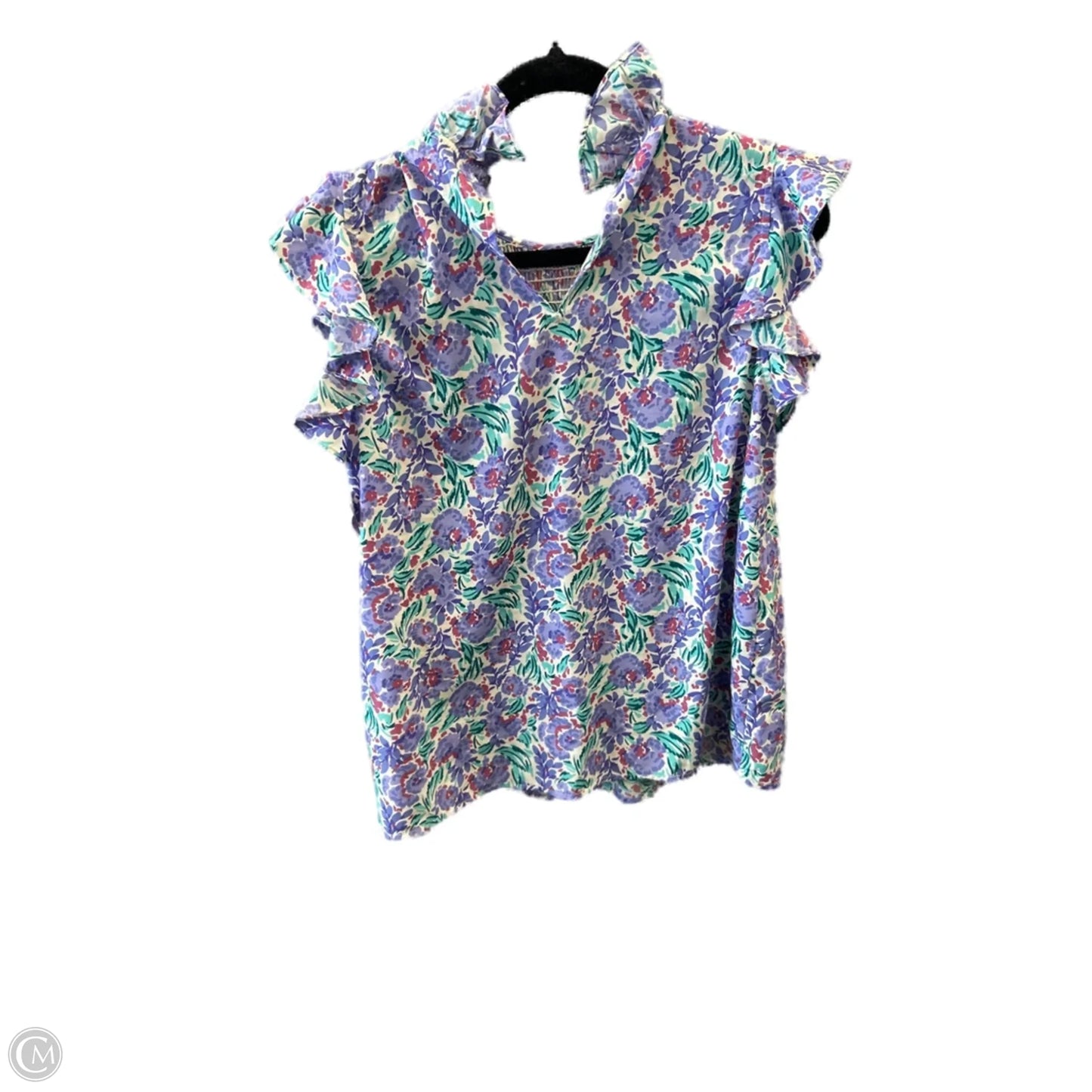 Top Sleeveless By Clothes Mentor In Floral Print, Size: L