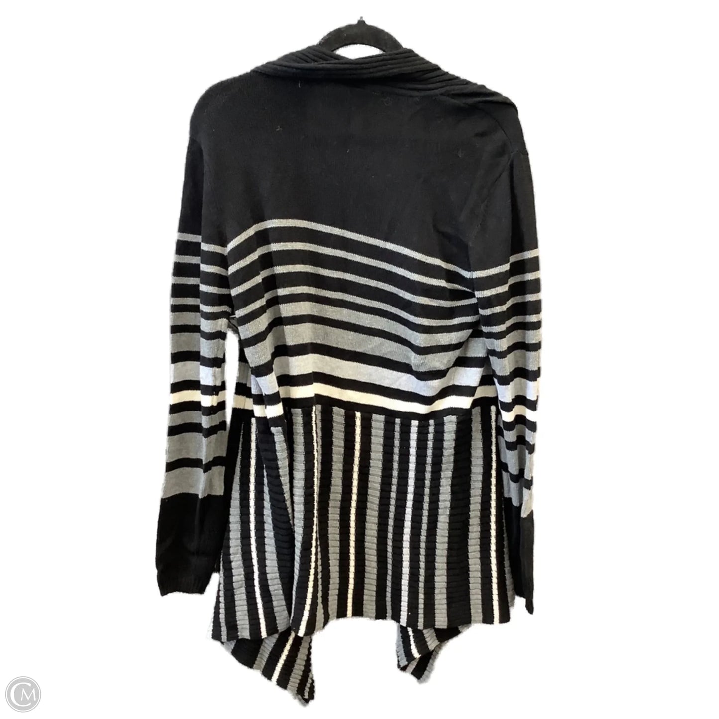 Cardigan By St Johns Bay In Black & Grey, Size: M