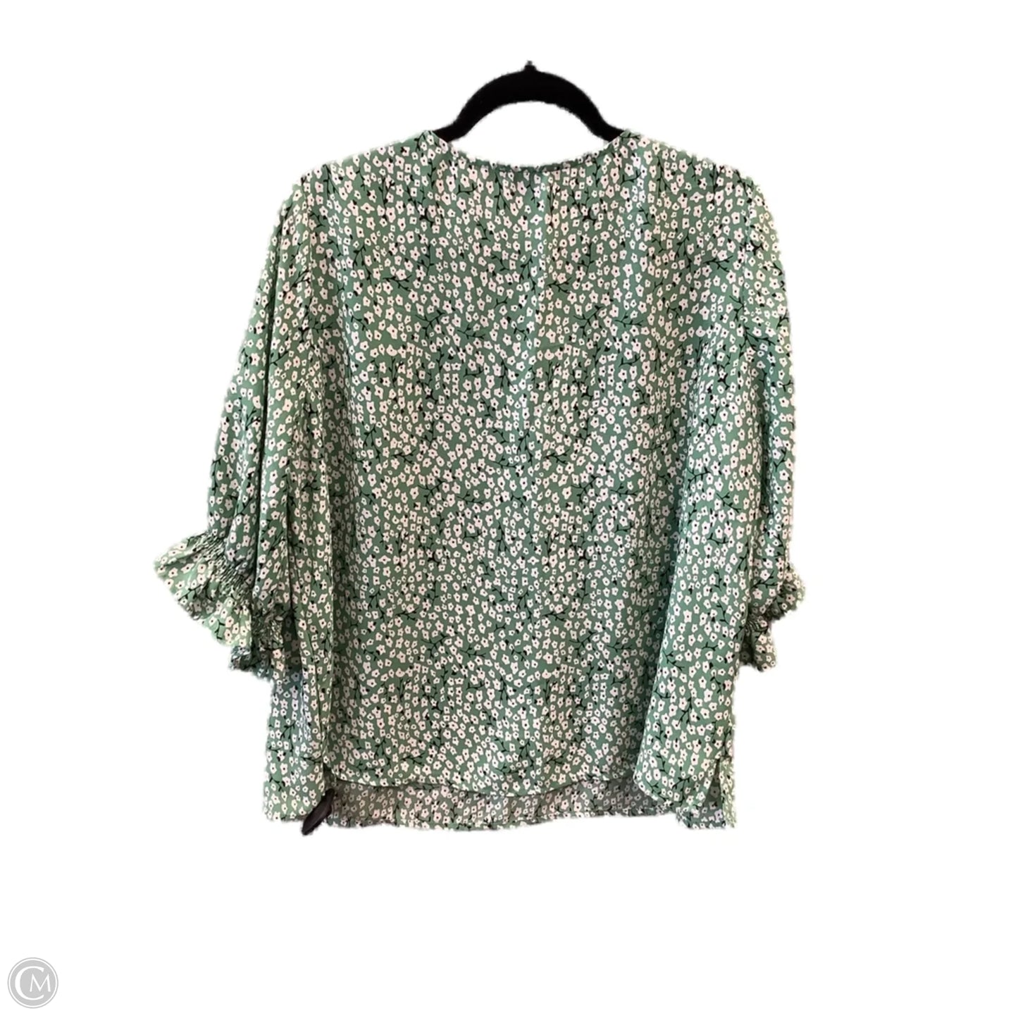 Top Long Sleeve By Well Worn In Green, Size: Xxl