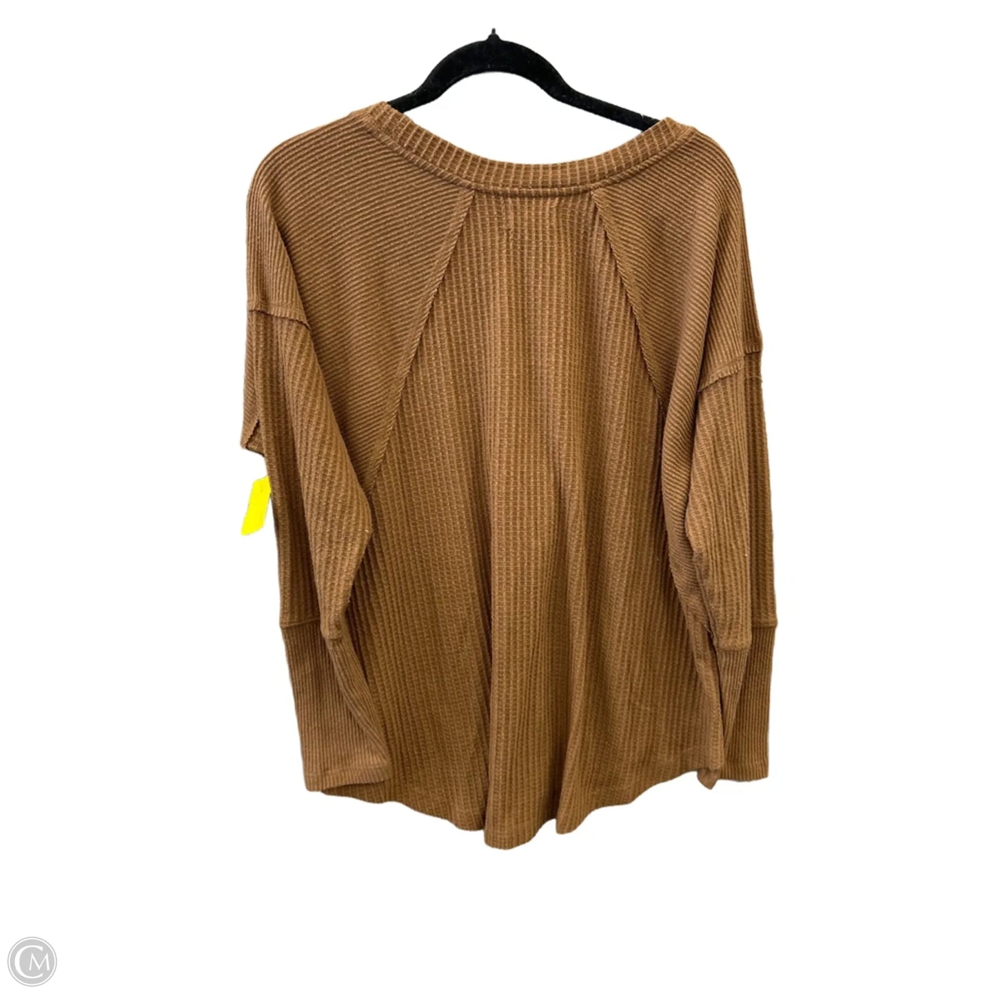 Top Long Sleeve By Maurices In Brown, Size: L