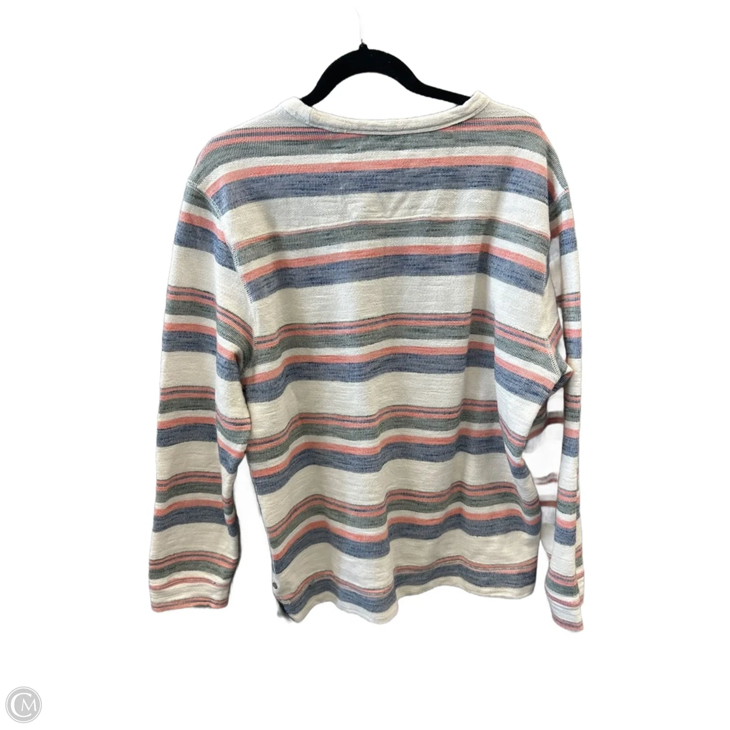 Top Long Sleeve By Tommy Bahama In Striped Pattern, Size: M