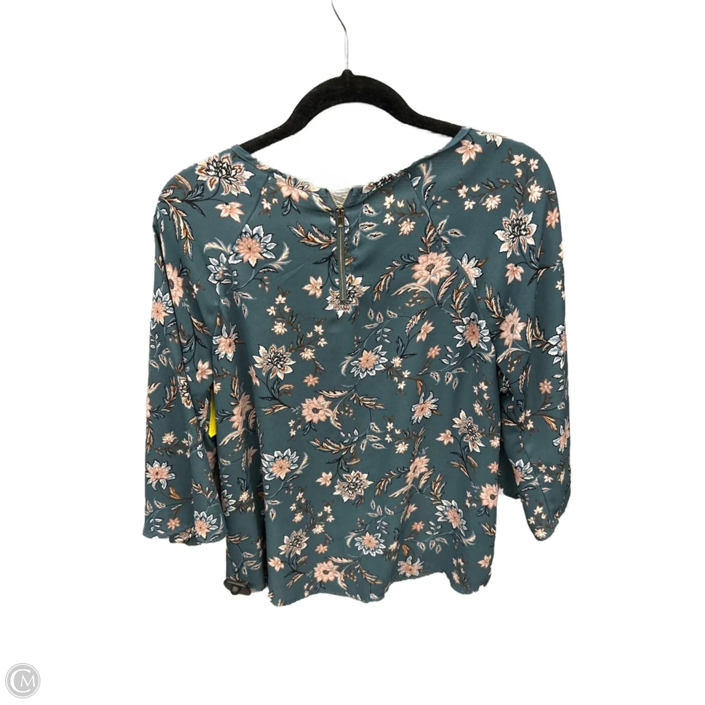 Top Long Sleeve By Papermoon In Floral Print, Size: M