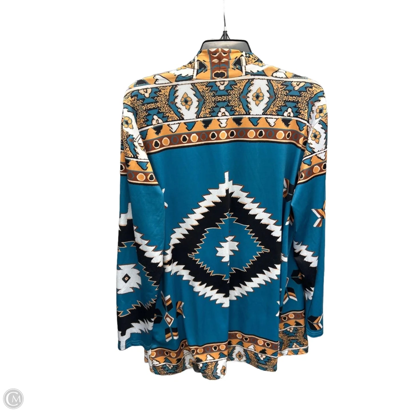 Cardigan By Clothes Mentor In Blue, Size: 2x