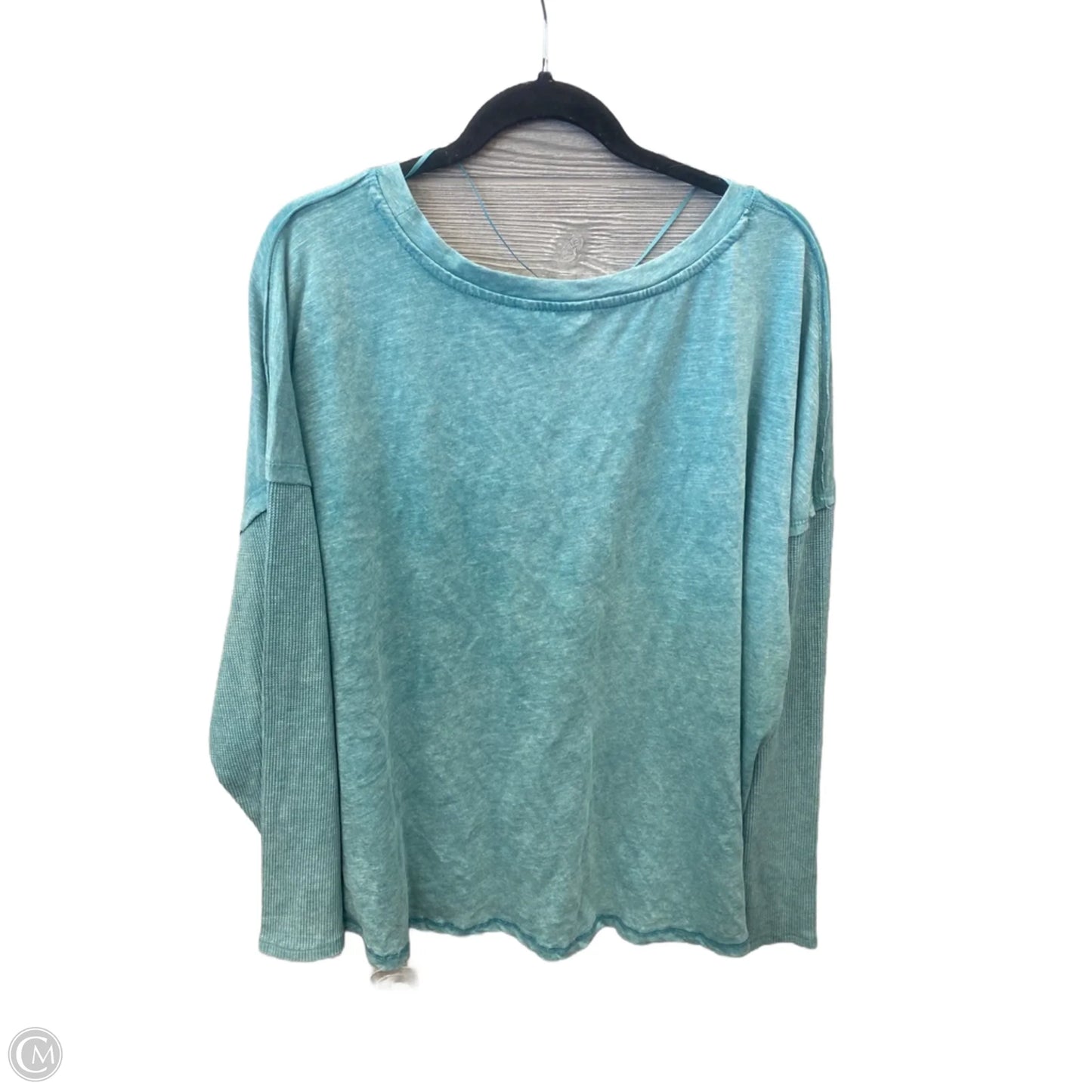 Top Long Sleeve By Terra & Sky In Blue, Size: 3x