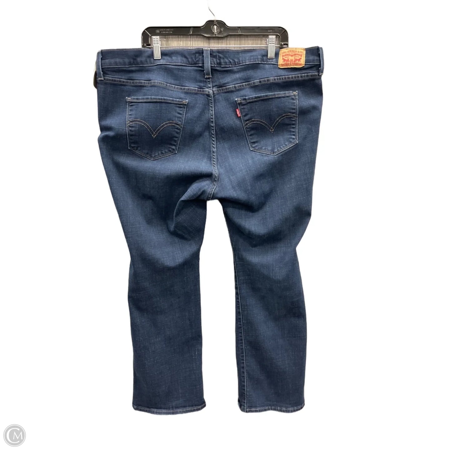 Jeans Boot Cut By Levis In Blue Denim, Size: 22