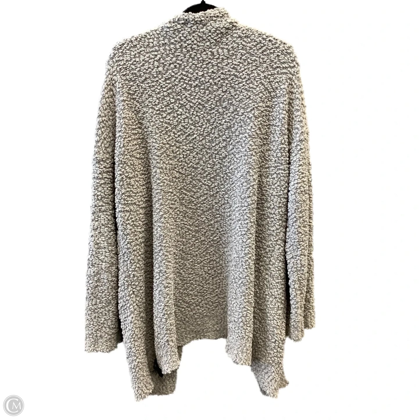 Sweater Cardigan By Geegee In Grey, Size: 2x