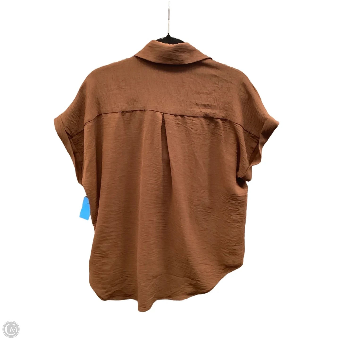 Top Short Sleeve By Clothes Mentor In Brown, Size: L