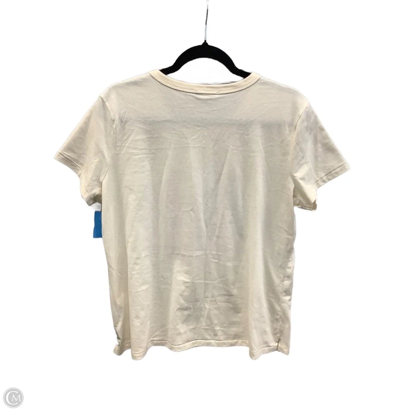 Top Short Sleeve By Maurices In Cream, Size: L
