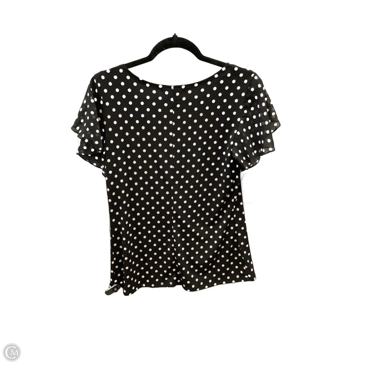 Top Short Sleeve By Clothes Mentor In Black, Size: S