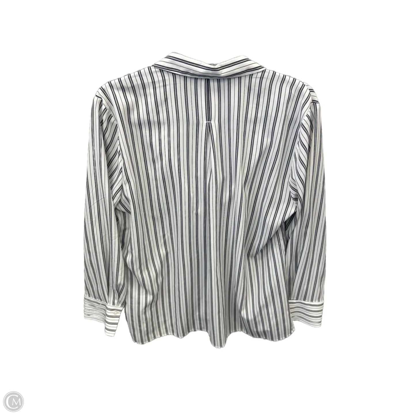 Top Long Sleeve By Zac And Rachel In Striped Pattern, Size: L