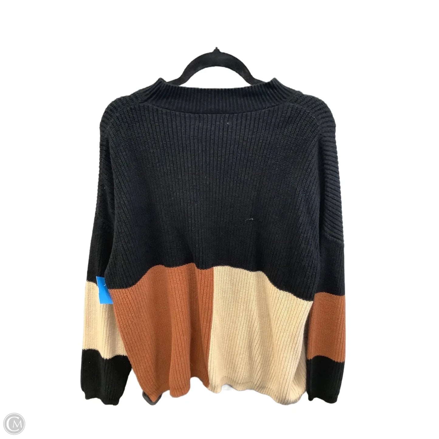 Sweater By Andree By Unit In Black, Size: 1x
