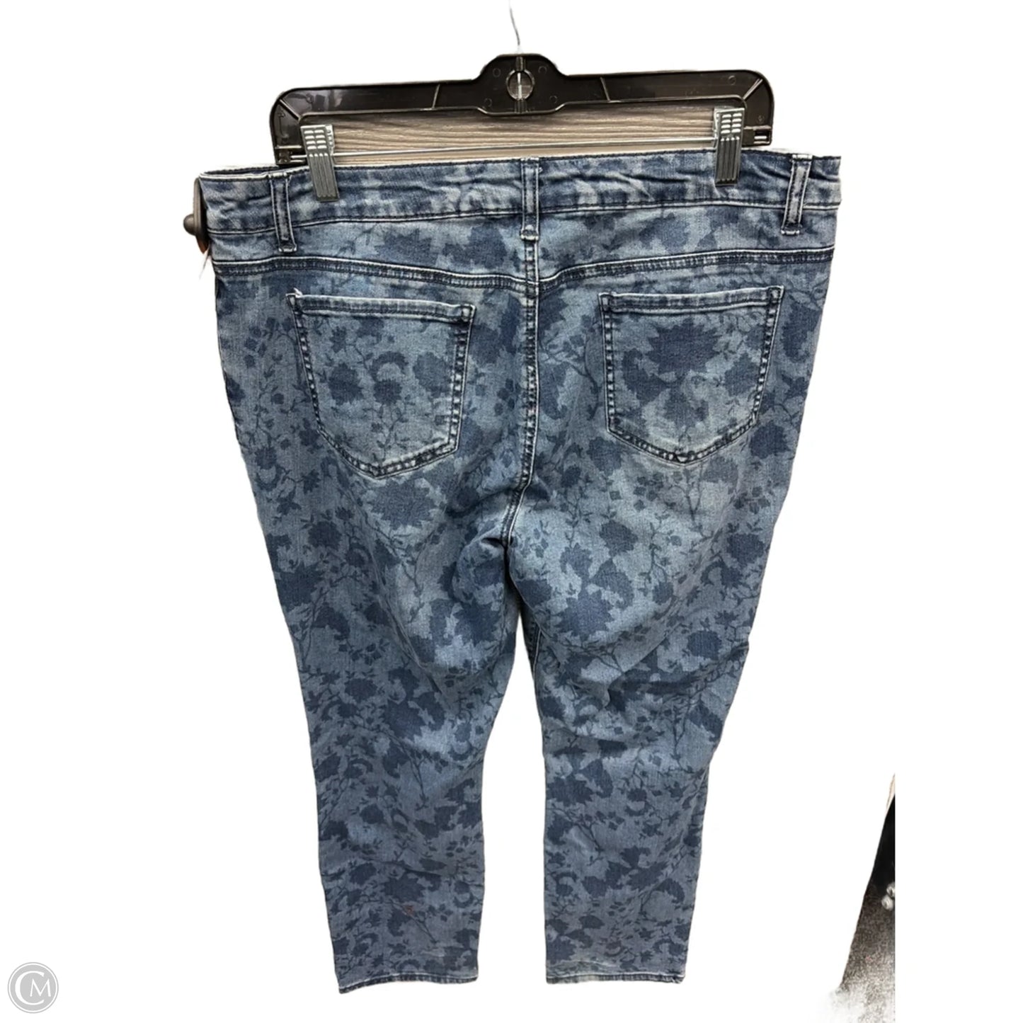 Jeans Straight By Falls Creek In Blue Denim, Size: 16