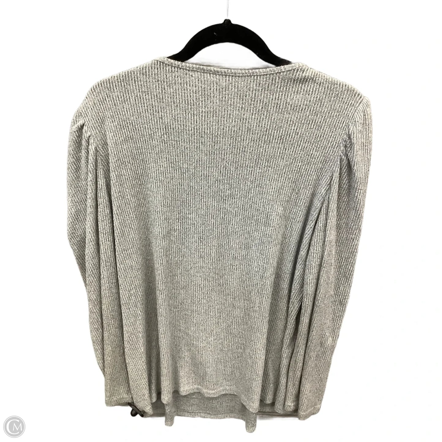 Top Long Sleeve By Clothes Mentor In Grey, Size: Xl