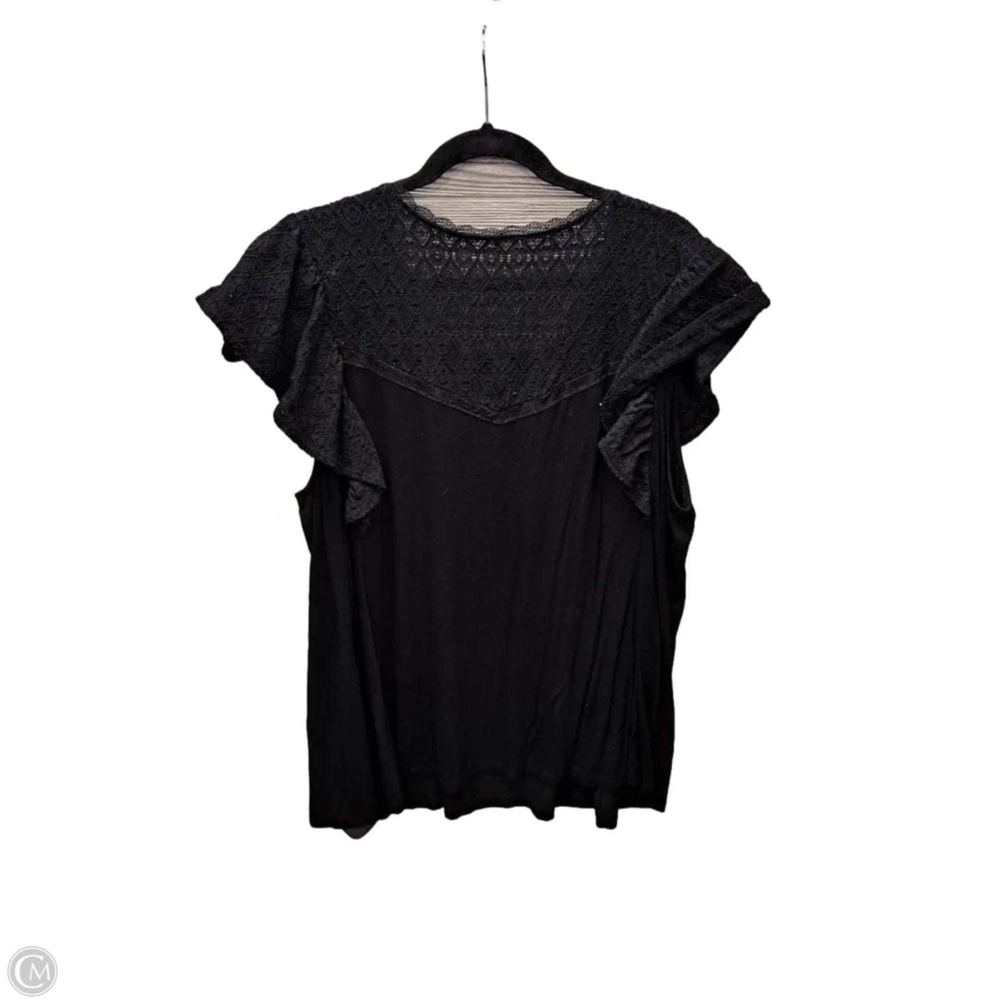 Top Short Sleeve By Torrid In Black, Size: 2x