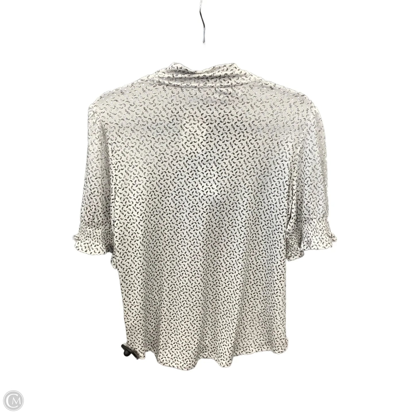 Top Short Sleeve By Adrianna Papell In White, Size: S