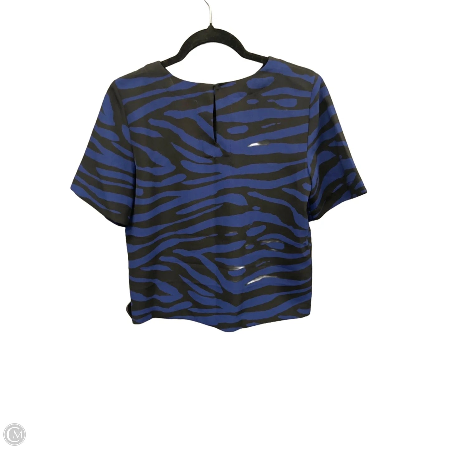 Top Short Sleeve By Loft In Blue, Size: Xs