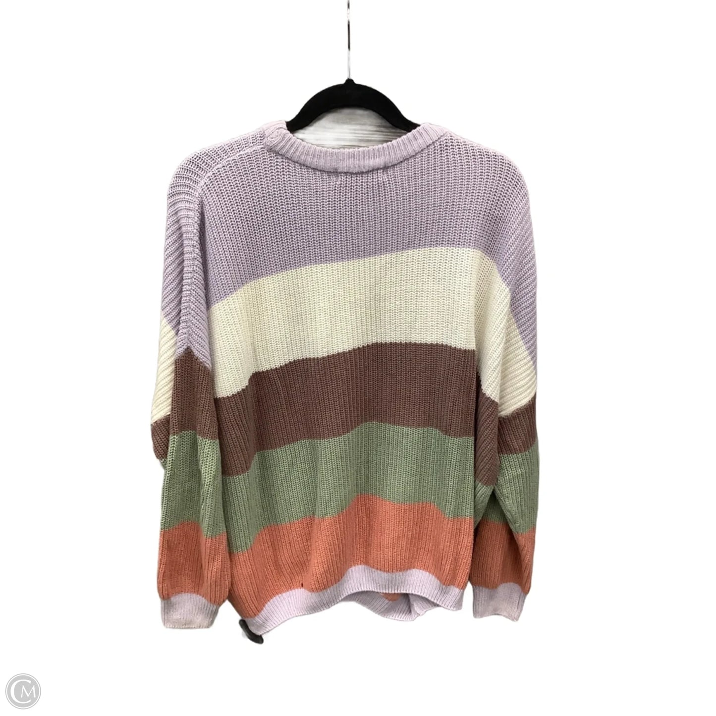 Sweater By Clothes Mentor In Striped Pattern, Size: S