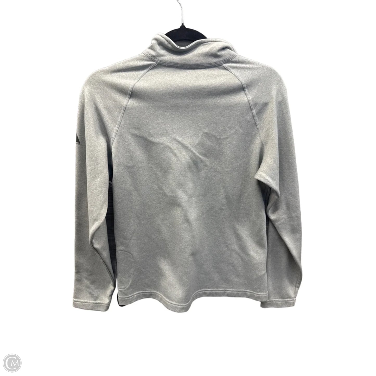 Athletic Top Long Sleeve Collar By Eddie Bauer In Grey, Size: M