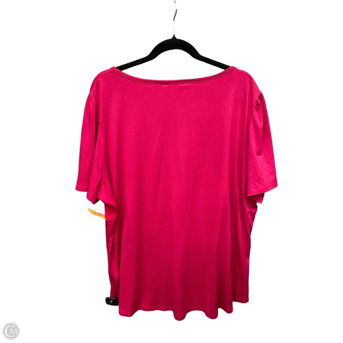 Top Short Sleeve By Clothes Mentor In Pink, Size: 3x
