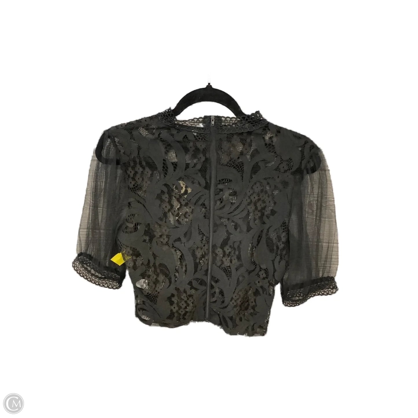 Top Short Sleeve By Peach In Black, Size: S