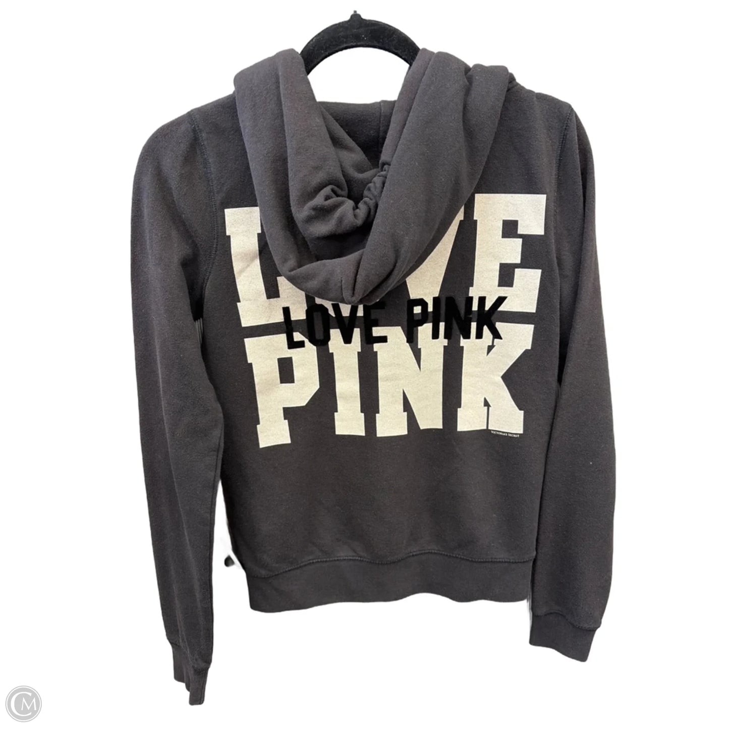 Sweatshirt Hoodie By Pink In Black, Size: Sp