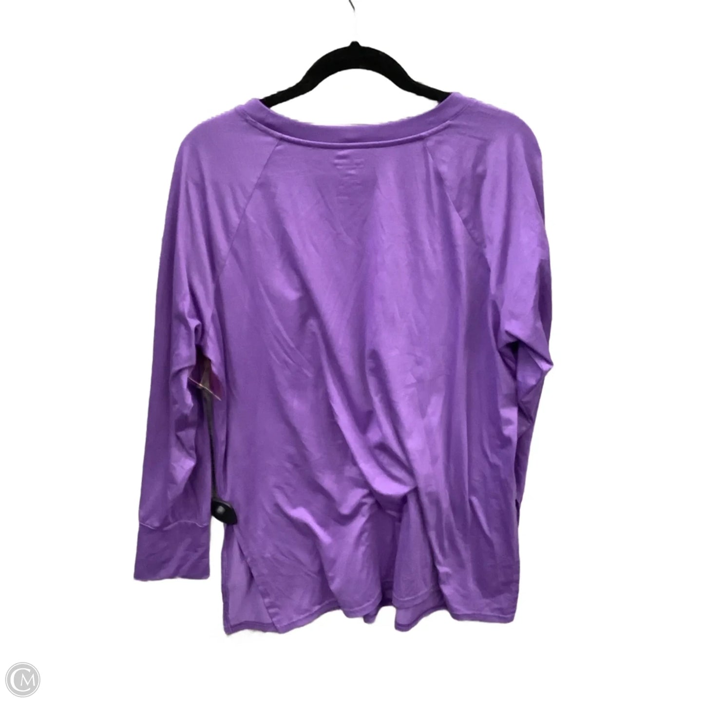 Athletic Top Long Sleeve Crewneck By Tek Gear In Purple, Size: Xxl
