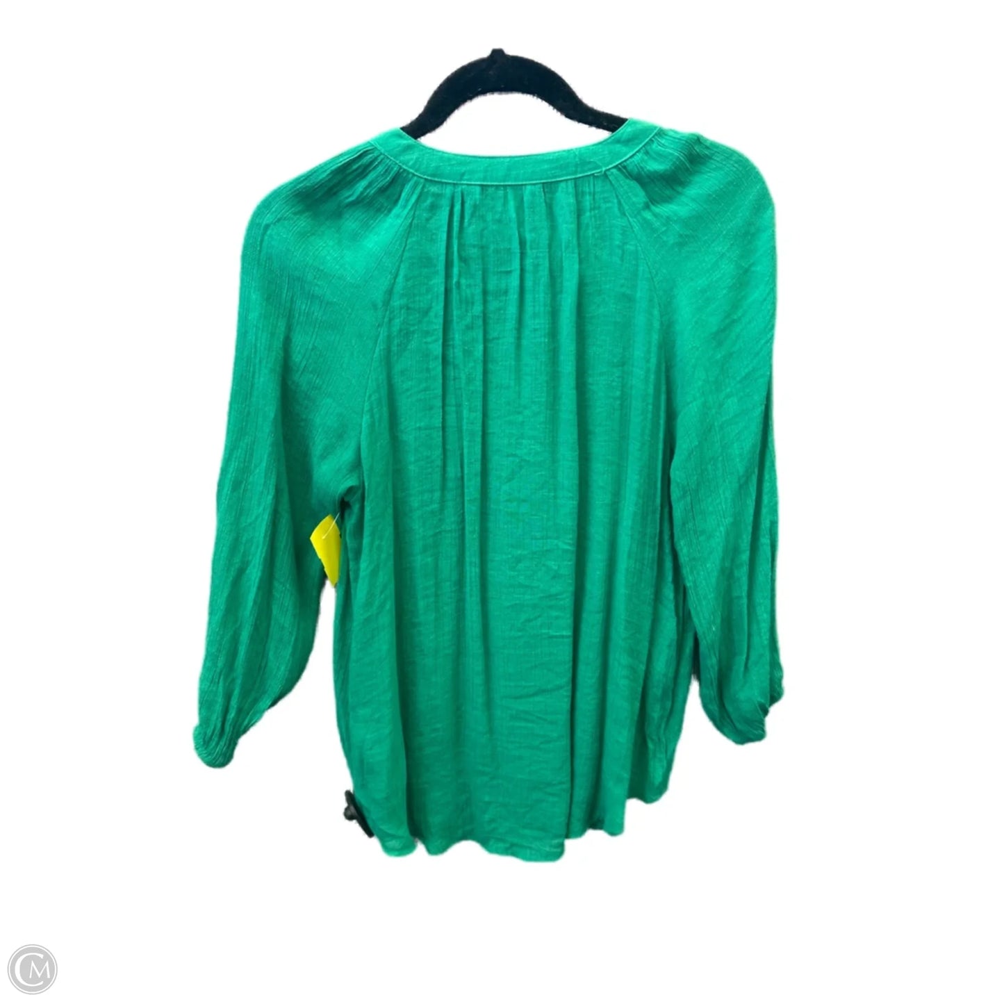Top Long Sleeve By Counterparts In Green, Size: S