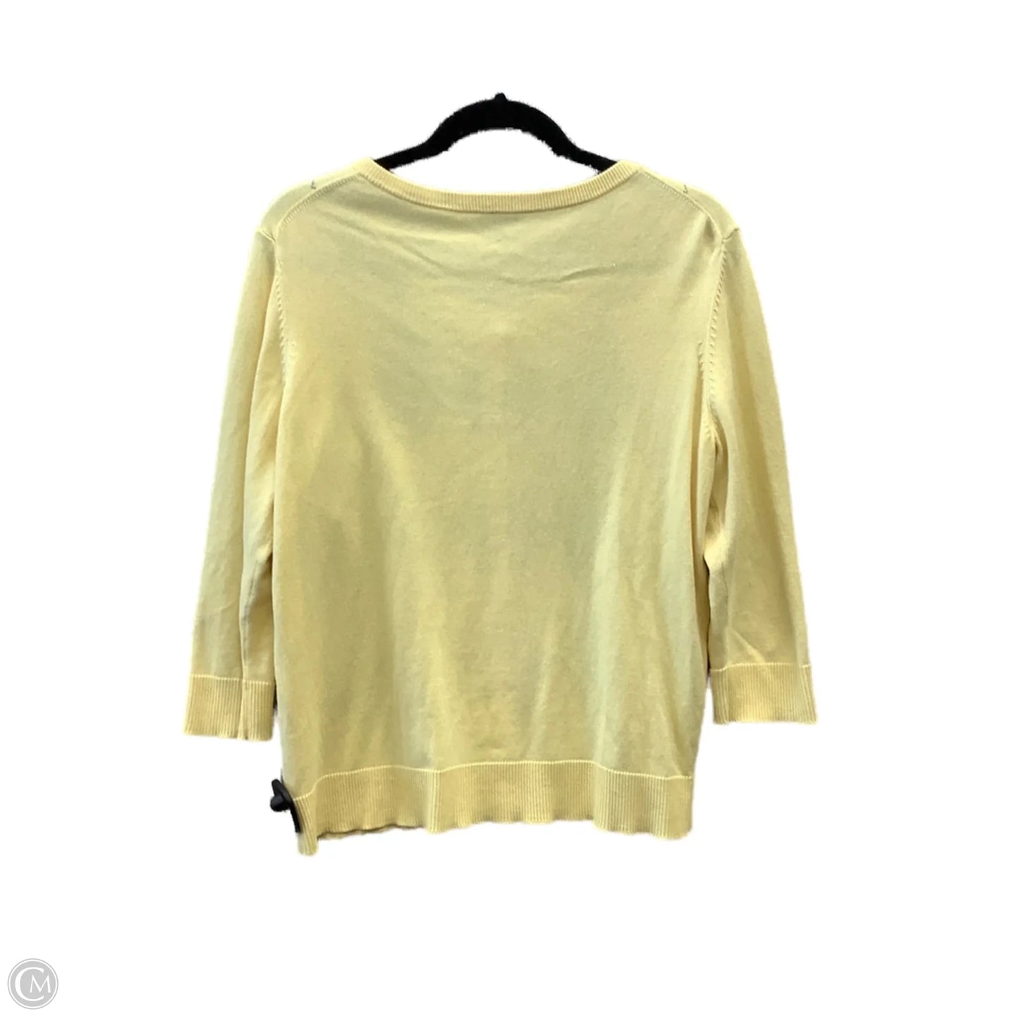 Cardigan By Talbots In Yellow, Size: L