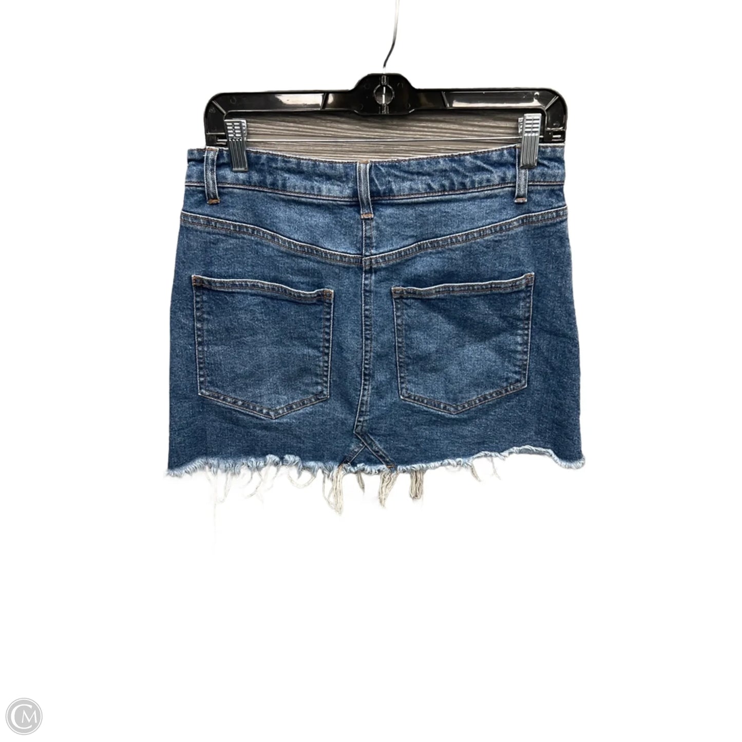 Skirt Mini & Short By Harper In Blue Denim, Size: 8