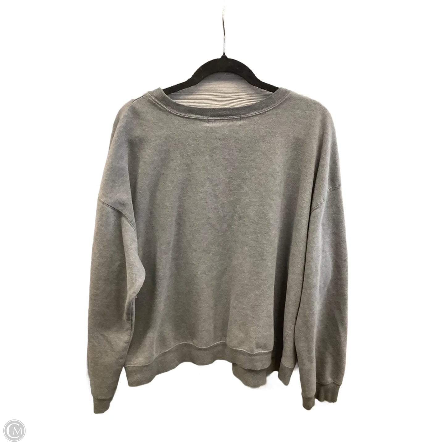 Sweatshirt Crewneck By Wound Up In Grey, Size: Xxl