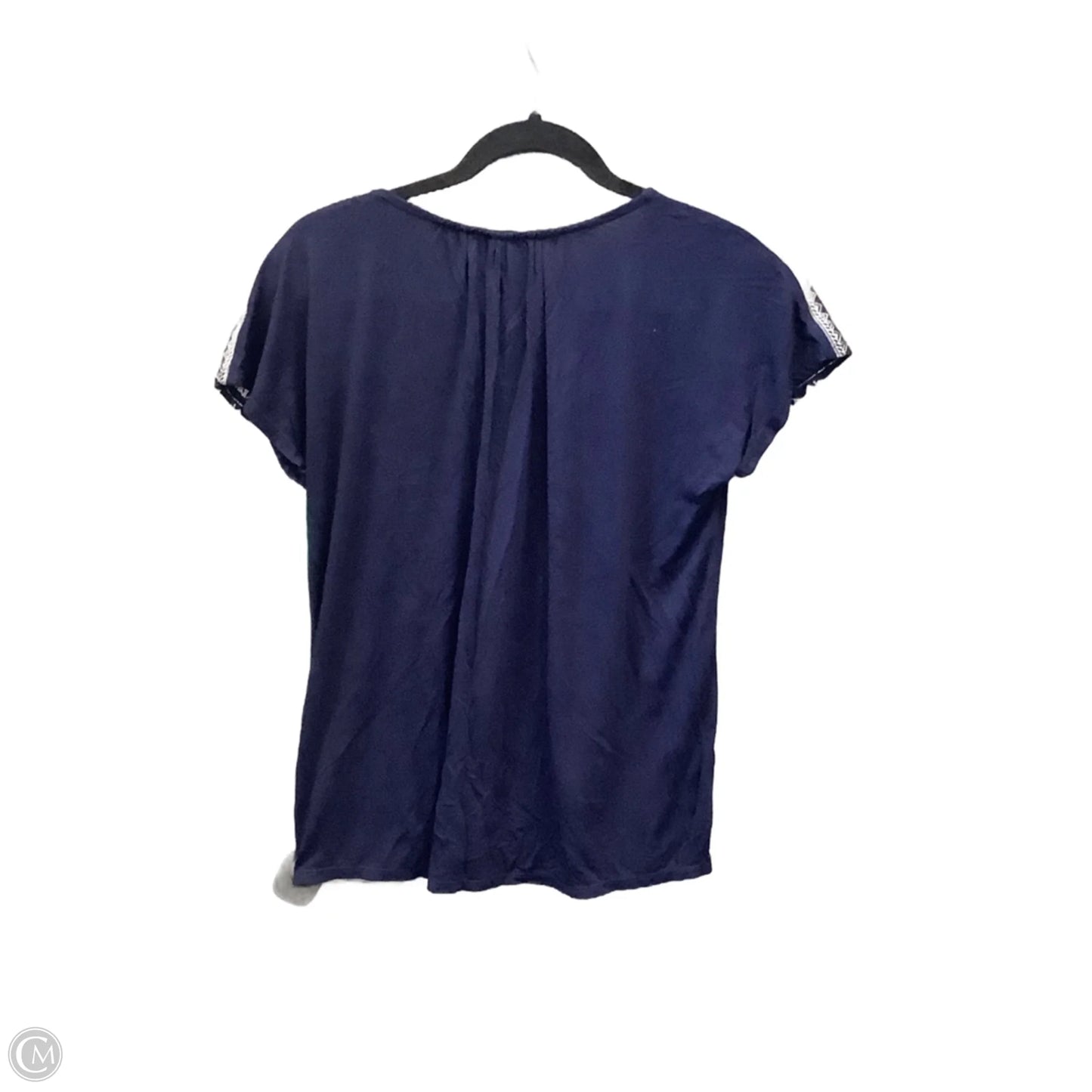 Top Short Sleeve By Cable And Gauge In Blue, Size: Xs