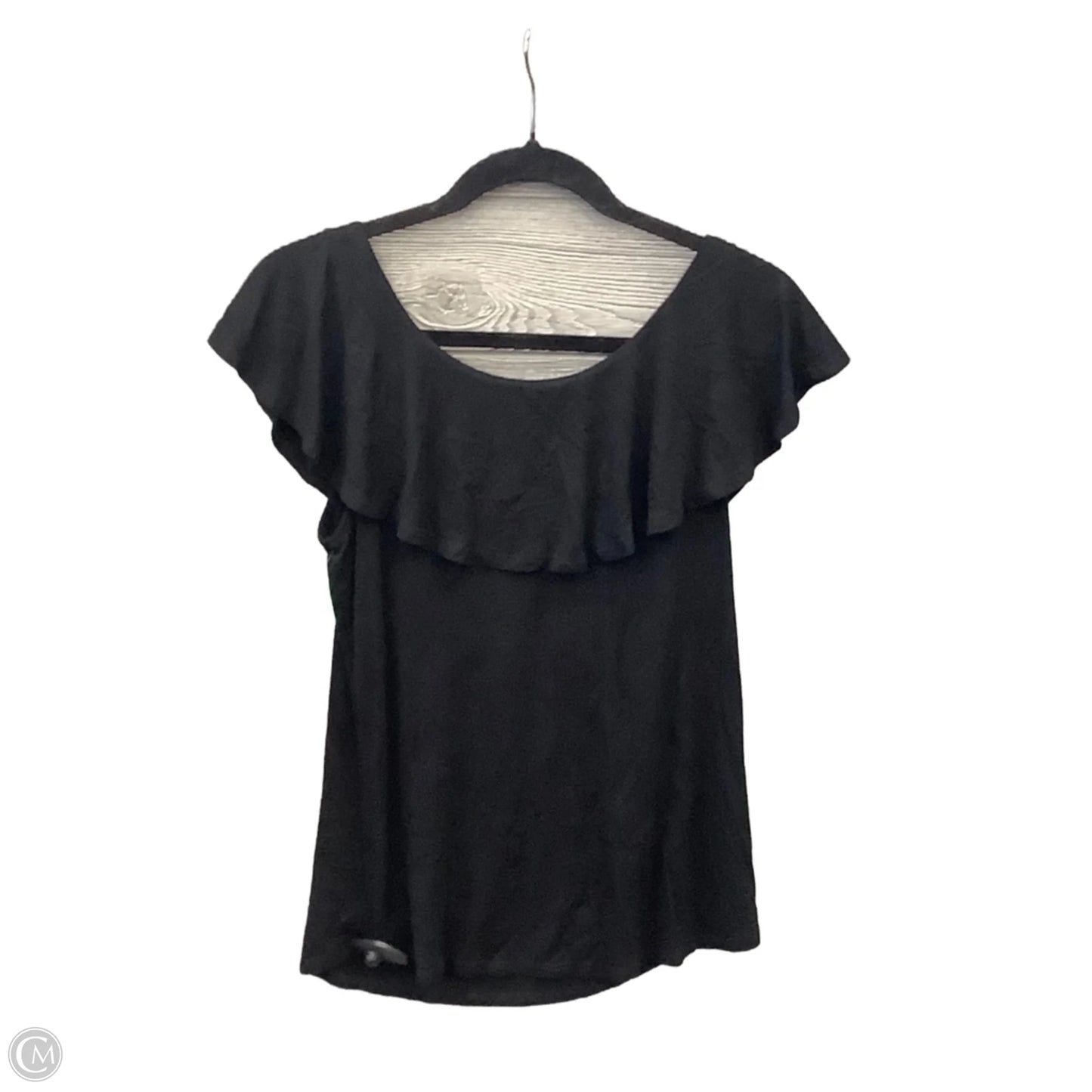 Top Short Sleeve By Cable And Gauge In Black, Size: S